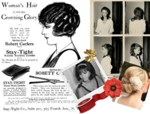 Christmas vintage hairstyling